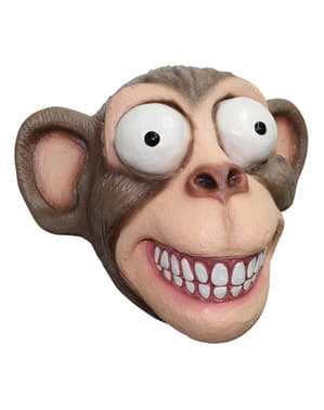 Yetişkin şişkin gözler maymun lateks maske
