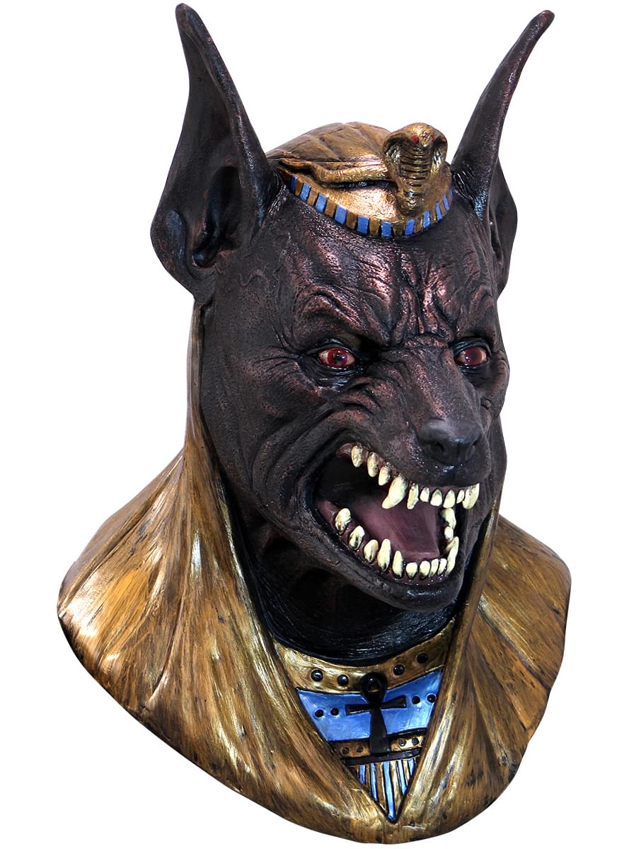 Gott Anubis Latex-Maske für Erwachsene