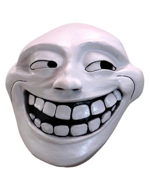 Masker lateks Trollface untuk orang dewasa