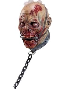Zombie Sklaven Latex-Maske für Erwachsene
