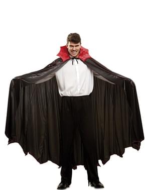 Cape de vampire col rouge deluxe adulte