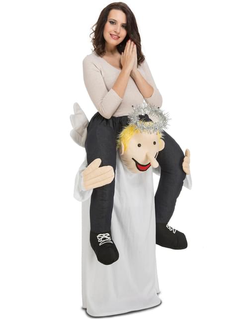 Piggyback Angel Costume for Adults