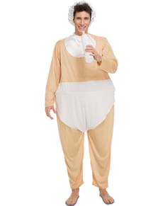 Tyk baby kostume til voksne