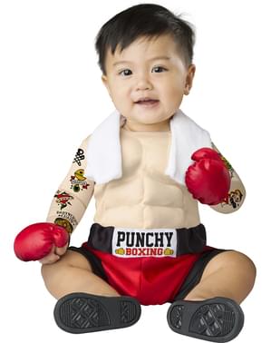 Baby's padded Boxer Costume
