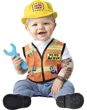 Disfraz de mecánico en prácticas para bebé