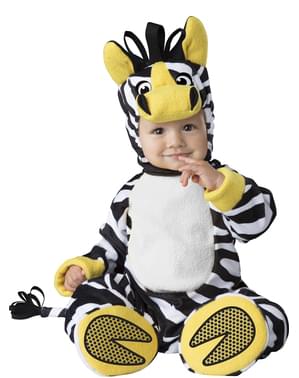 Fato de zebra da savana para bebé