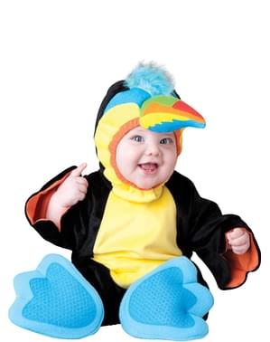 Farverigt tukan kostume til babyer
