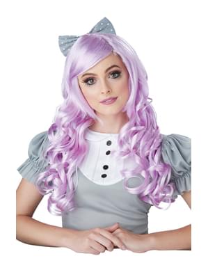 Perruque Cosplay Doll lila femme
