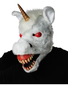 Máscara de unicórnio endiabrado ani-motion para adulto