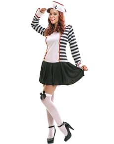 Déguisement marin élégante femme