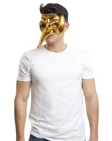 Venezianische Augenmaske gold für Herren