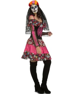 Costume da Catrina Messicana Scheletro da donna