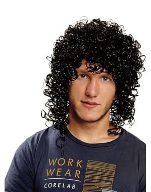 Black Curly Wig for Adults