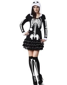 Costume da scheletro moderno per donna