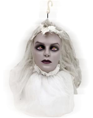 Tête pendant fiancée zombie animée
