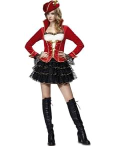 Hübsches Piratin Kostüm für Damen