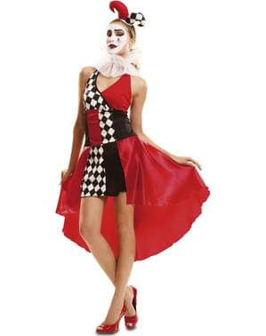 Fato de arlequim elegante para mulher