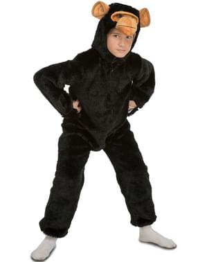 Plys chimpanse kostume til børn