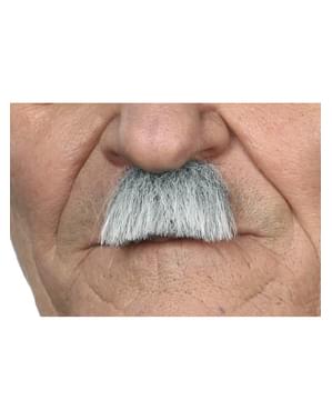 Bigode grisalho dos anos 40 para homem