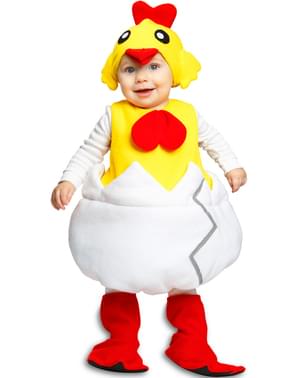 Chick Hatching iš savo Shell kostiumas vaikui
