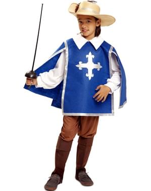 Costum de muschetar albastru pentru copii