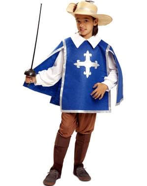 Disfraz de mosquetero azul para niño