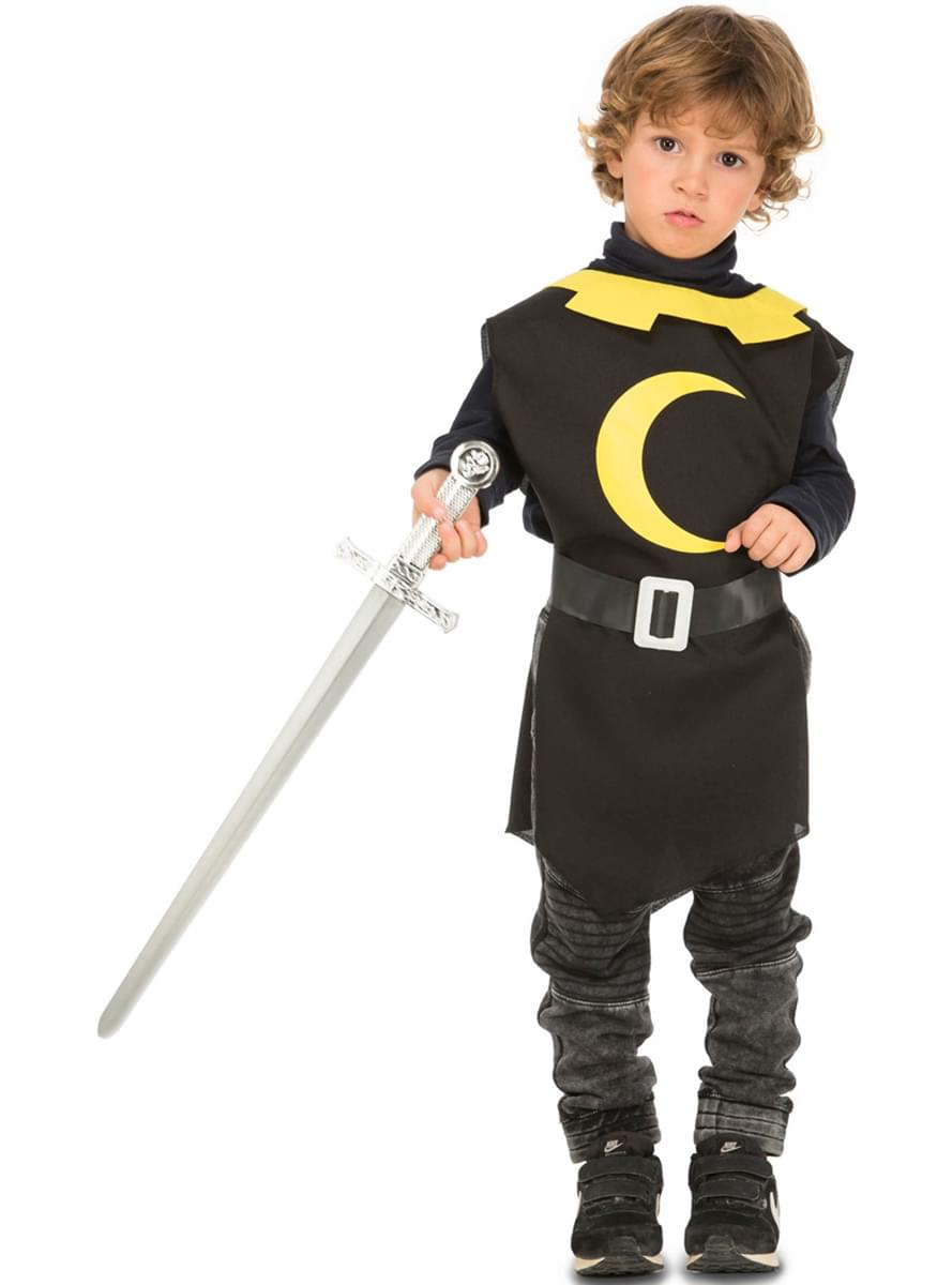 Medieval Knight Tabard for Boys in Black