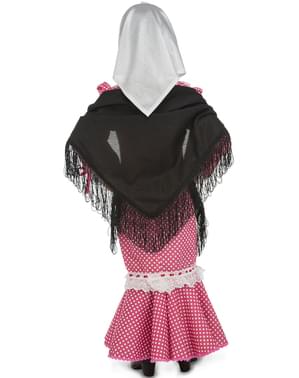 Fato de chulapa cor-de-rosa para bebé