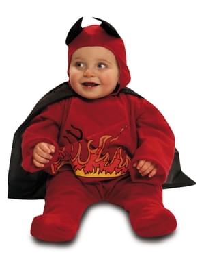 Disfraz de diablito en llamas para bebé