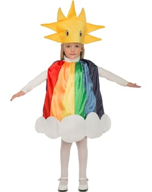 Bir çocuk için güneşli gökkuşağı kostüm