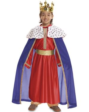 Bir çocuk için Red Magic King kostümü