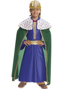 Costume da Re Mago blu per bambino