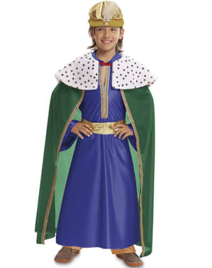 Bir çocuk için Blue Magic King kostümü