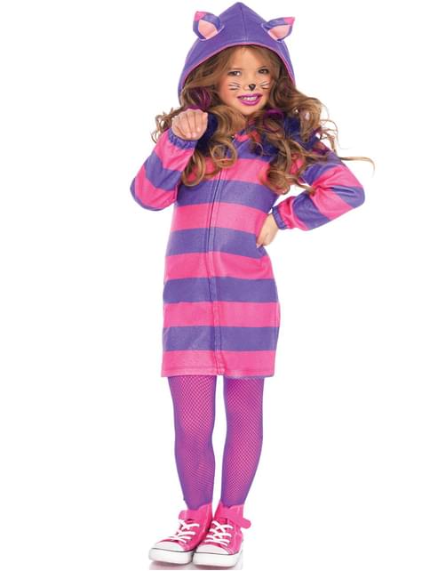 תלבושות החתול הנהדרות של הילדה