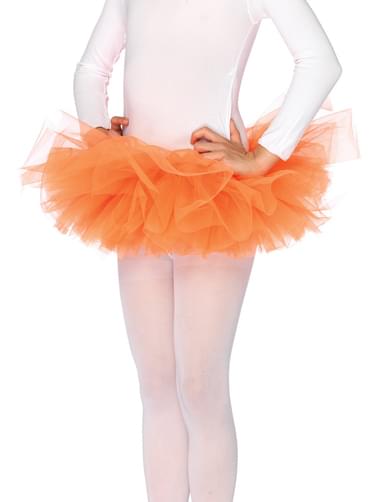 tutu de bailarina laranja para menina