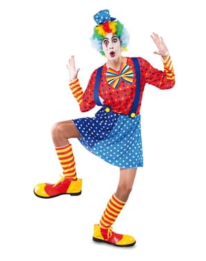 Sympathisches Clown Kostüm für Damen