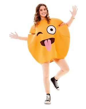 Adults Tongue Face Emoticon Costume