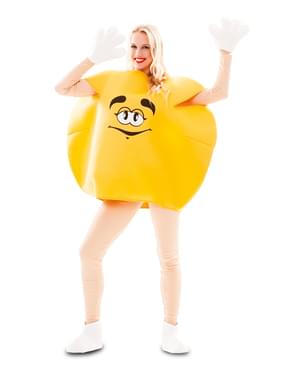Disfraz de caramelo amarillo para adulto