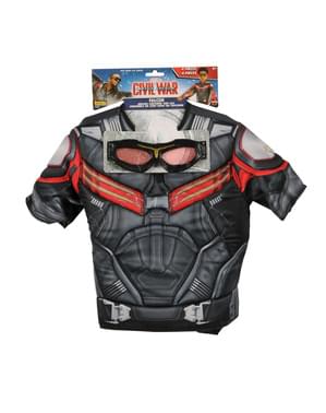 Kit Fato de Falcon Capitão América Civil War para menino