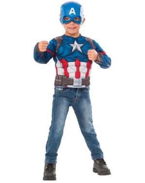 Kit Costume da Capitan America Civil War per bambino