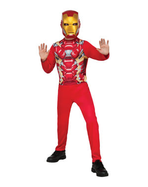 Kostum Perang Saudara Iron Man Captain America untuk anak laki-laki