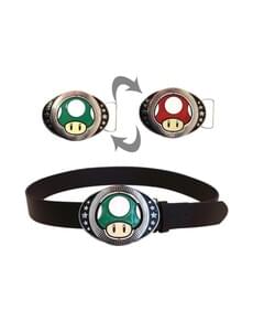 Cinto de cogumelo reversível Mario Bros para adulto