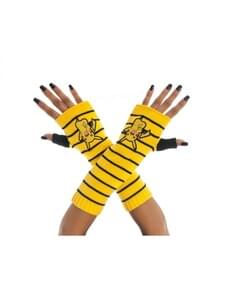 Fingerless Pikachu gloves for adults