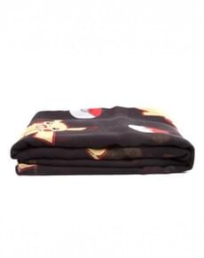 Black Pokeball and Pikachu fashion scarf for women