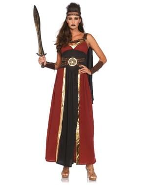 Maskeraddräkt grekisk krigarinna dam