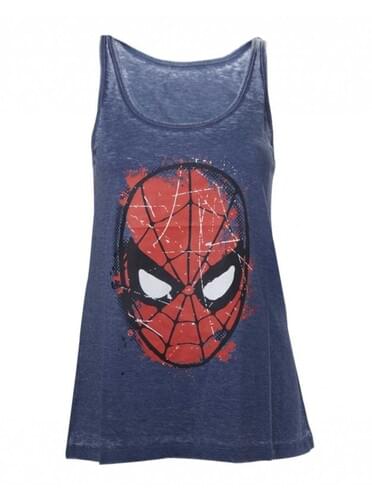 T-shirt de Homem-Aranha azul para mulher