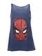 T-shirt de Homem-Aranha azul para mulher