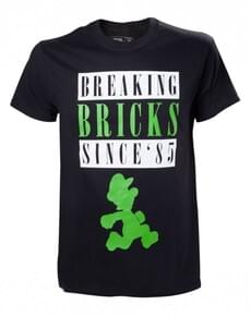 T-shirt de Luigi 'Breaking Bricks Since '85'