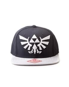 Black and white cap with Triforce Zelda logo for adults