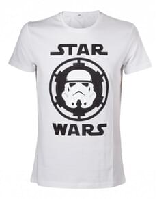 T-shirt casque Stormtrooper blanc